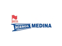 logo ACEROS MEDINA BANDERA ROJA